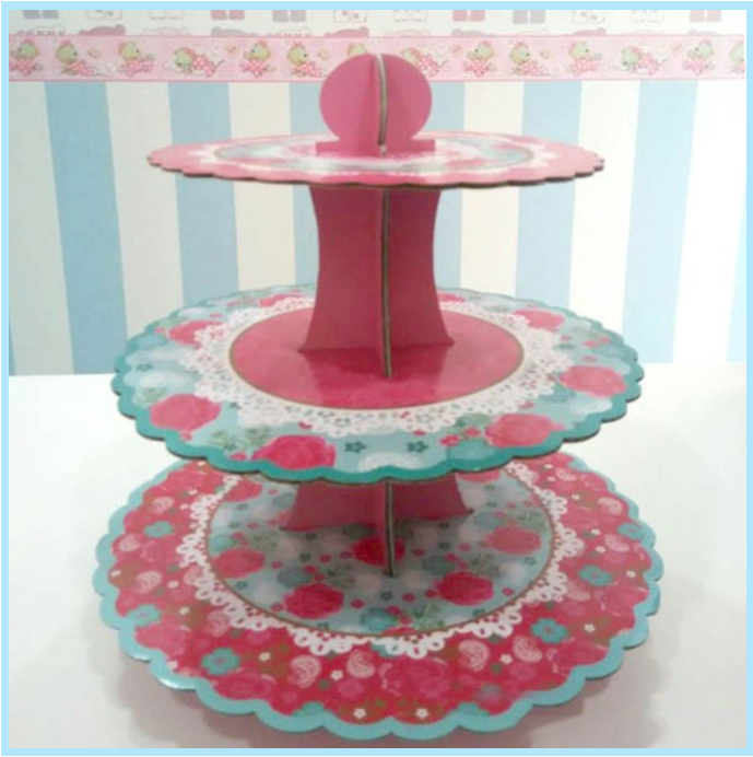 Paper Cupcake Stand 01 - Papamama.sg