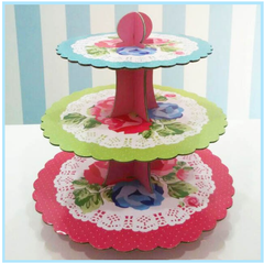 Paper Cupcake Stand 02 - Papamama.sg