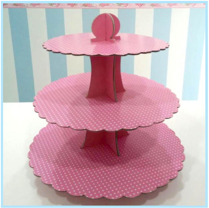 Paper Cupcake Stand 03 - Papamama.sg