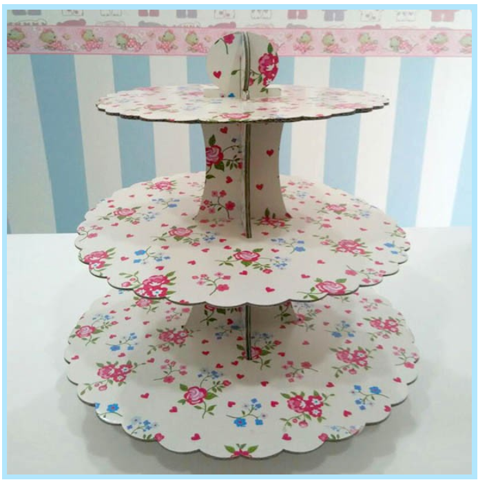 Paper Cupcake Stand 04 - Papamama.sg